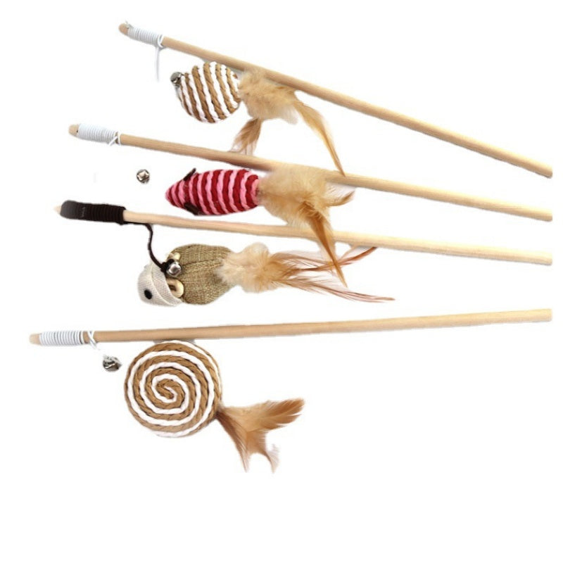 Teaser Feather Toy for Kittens & Cats