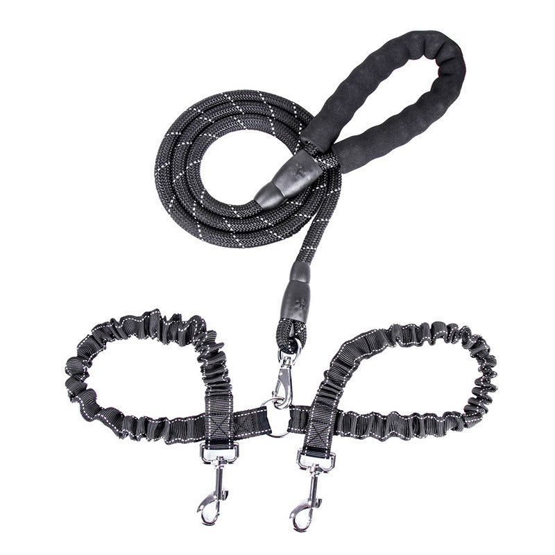 Dogs Leash for 2 Dogs: One Main Leash with Two Leads