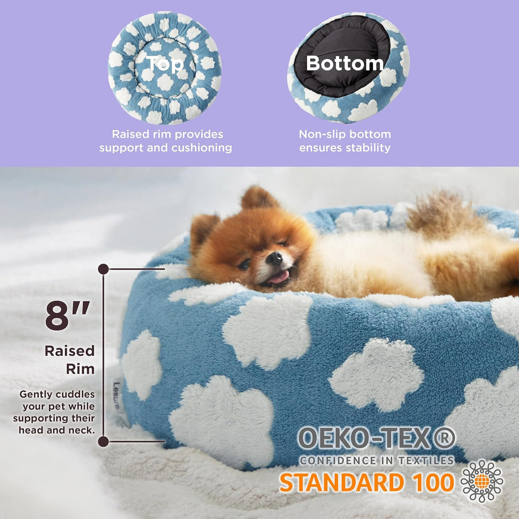 Cat or Dog Bed with Anti-Slip Bottom