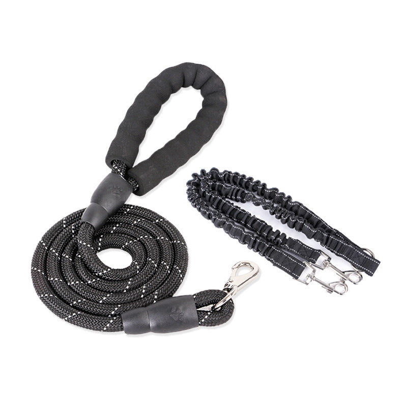 Dogs Leash for 2 Dogs: One Main Leash with Two Leads